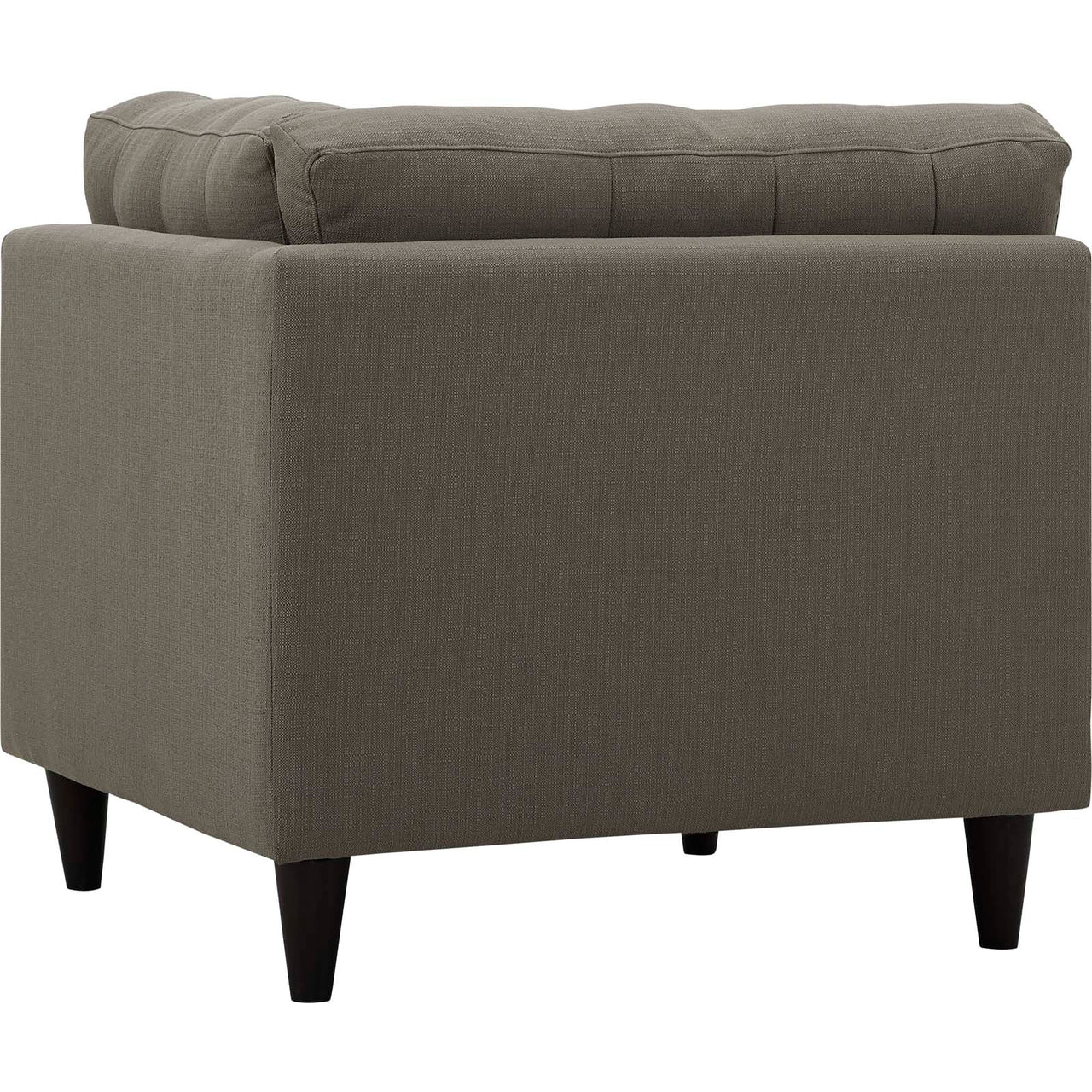 Dynasty Textured Fabric Corner Chair | Modular Sectional Component, Granite