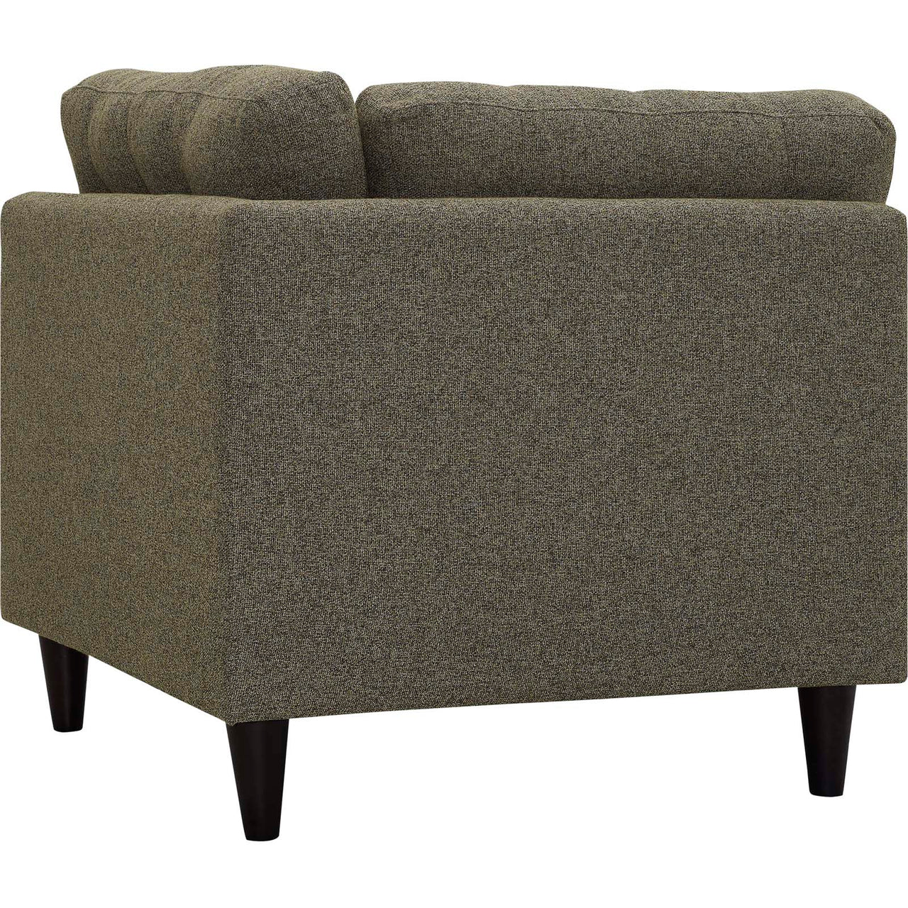 Dynasty Textured Fabric Corner Chair | Modular Sectional Component, Oatmeal