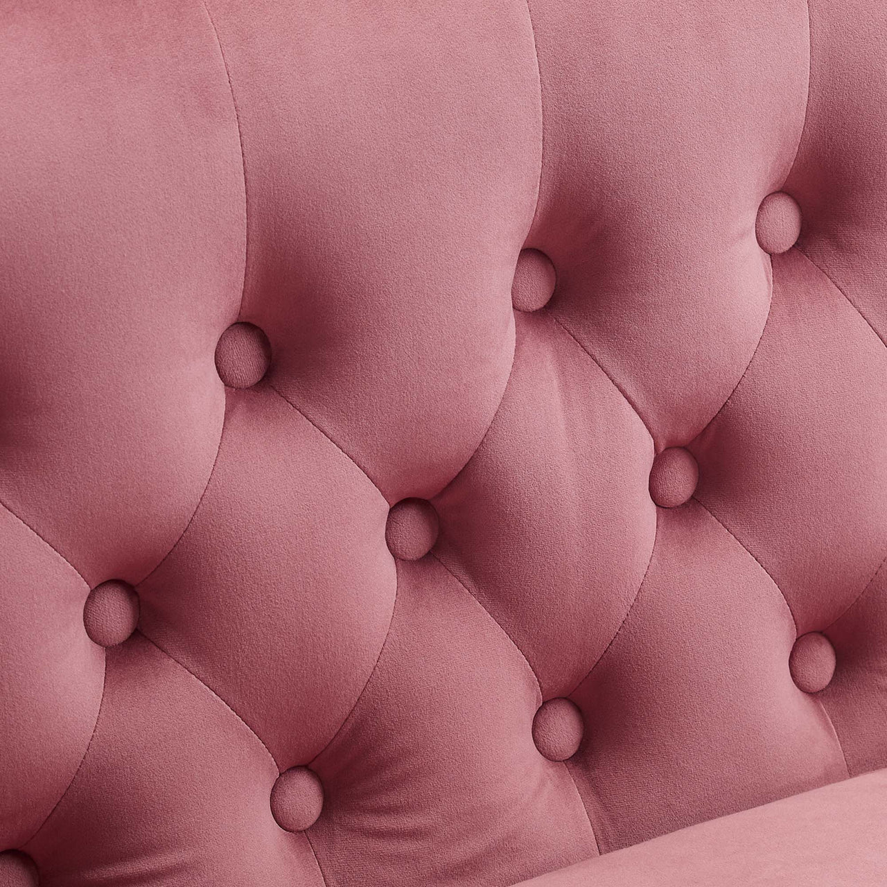 Alessa Upholstered Velvet Loveseat, Dusty Rose