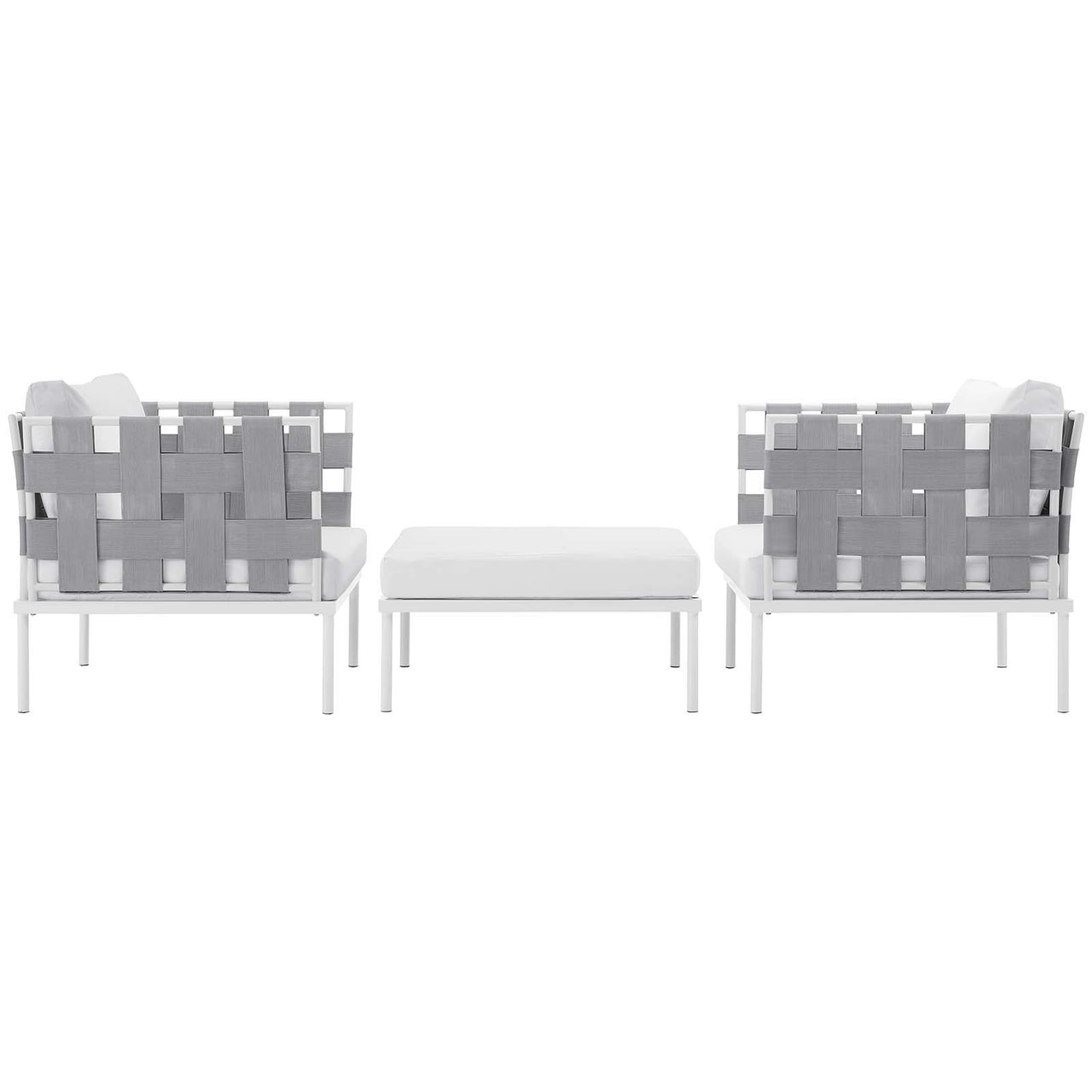 Harmonize 3-Piece Alfresco Sectional Sofa Set, White
