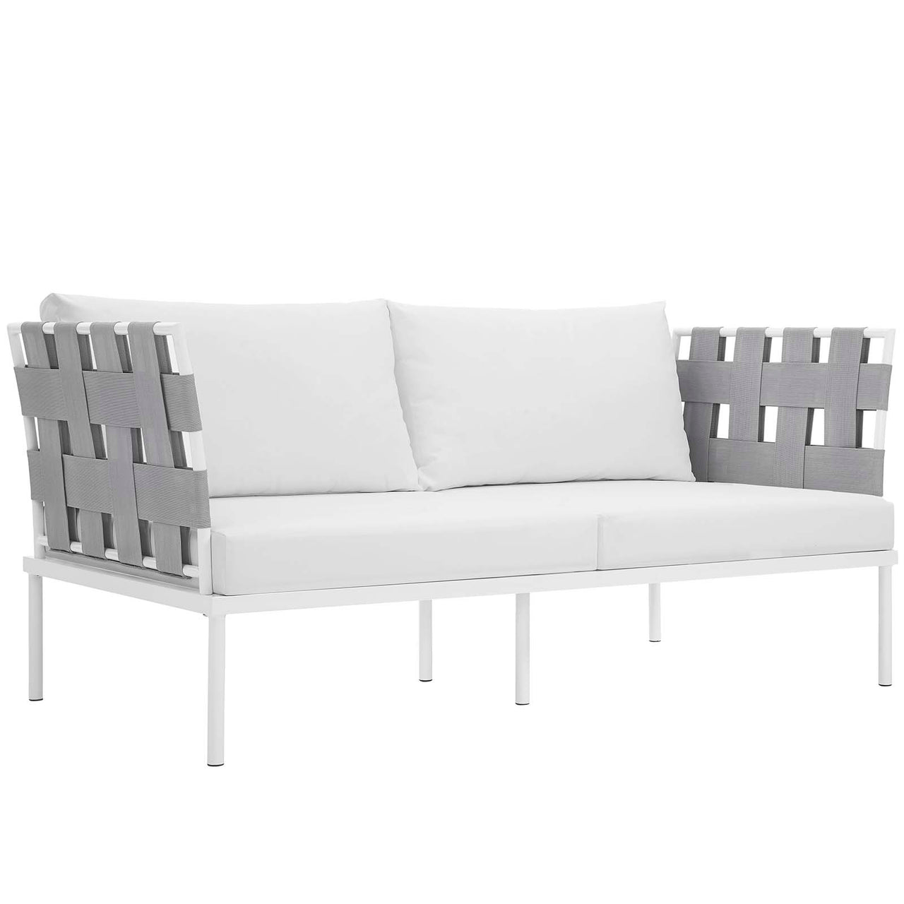 Harmonize 5-Piece Alfresco Sectional Sofa Set, White