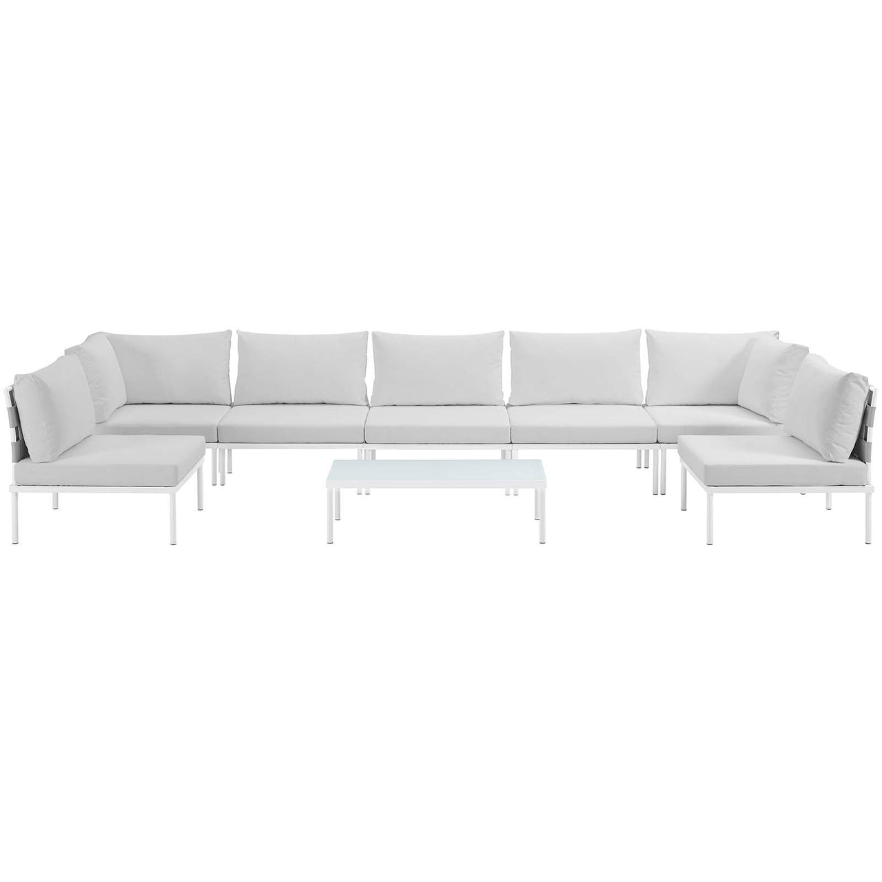 Harmonize 8-Piece Alfresco Sectional Sofa Set, White