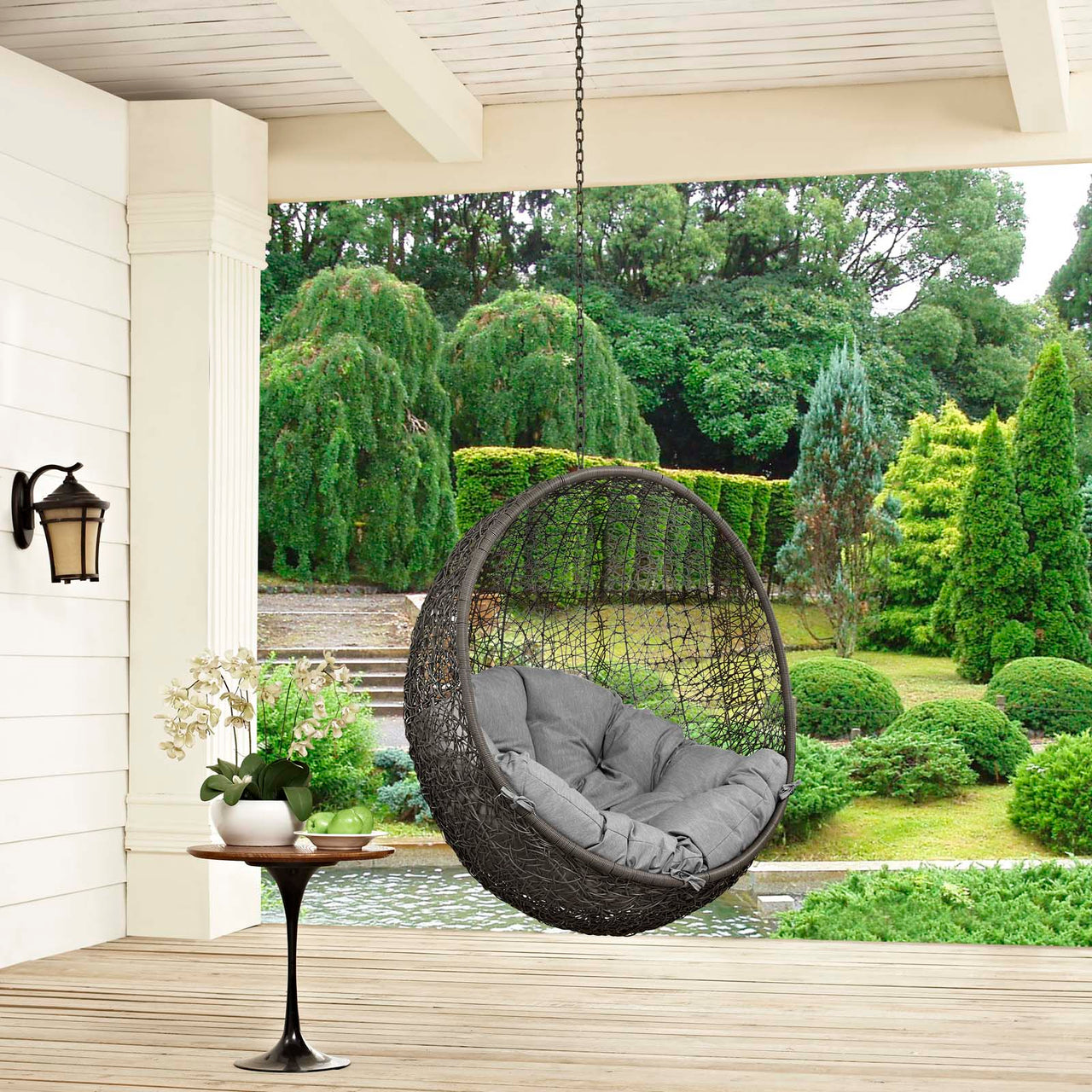 Shell Alfresco Swing Chair w/o Stand, Gray