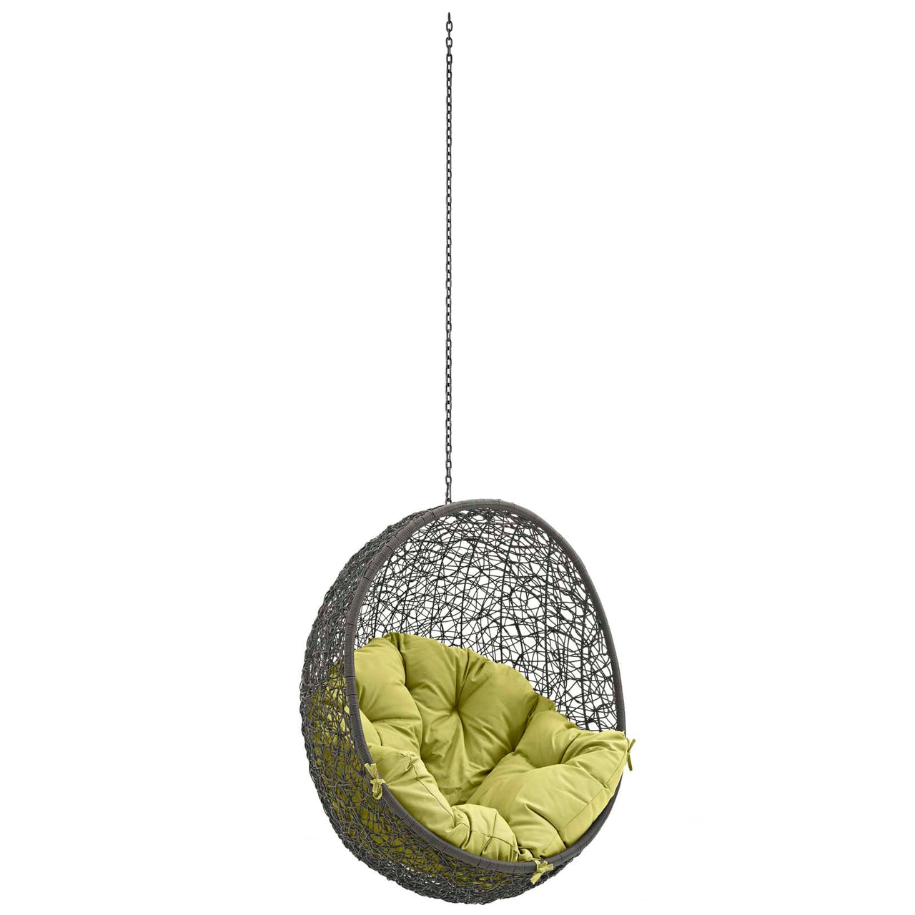 Shell Alfresco Swing Chair w/o Stand, Gray & Peridot
