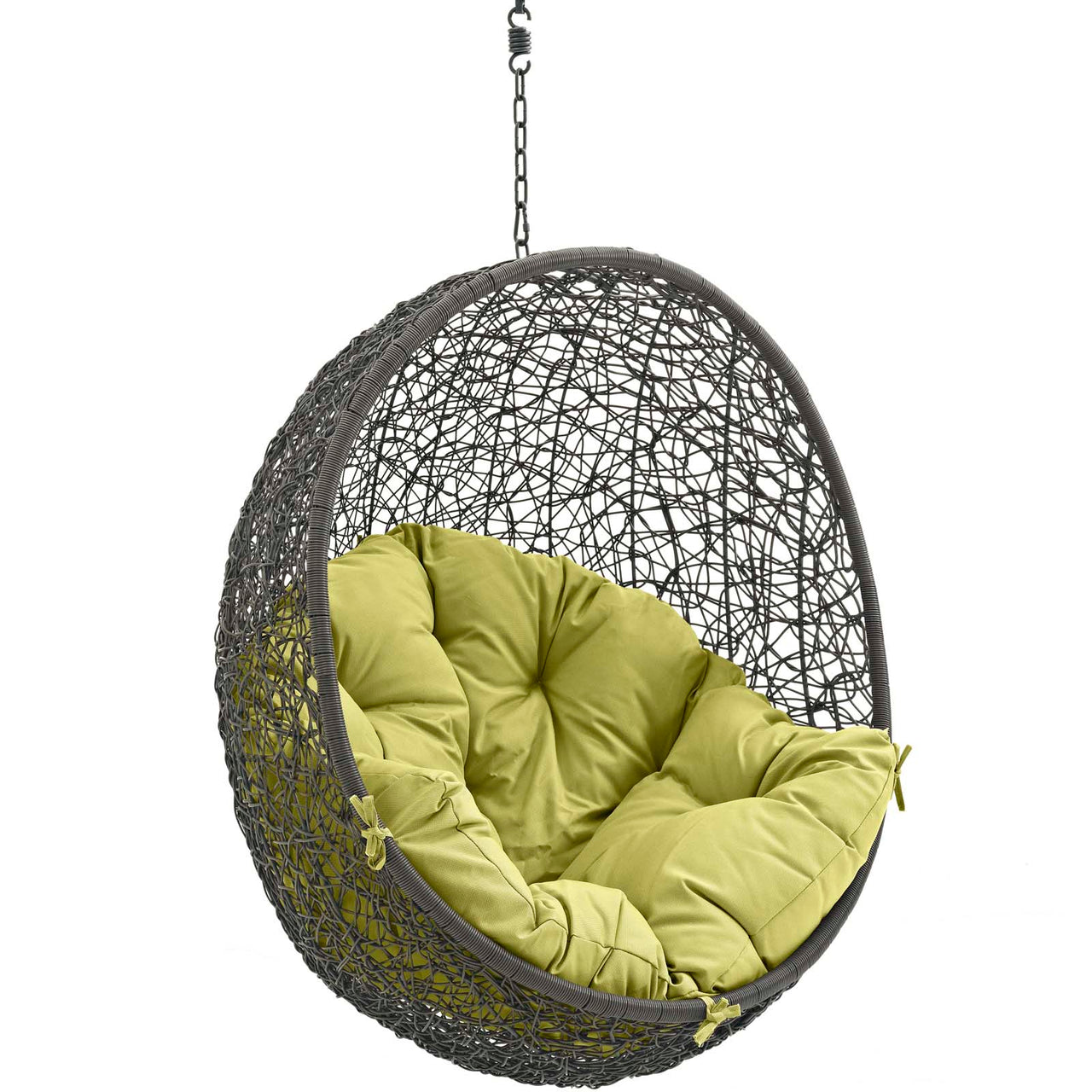 Shell Alfresco Swing Chair w/o Stand, Gray & Peridot