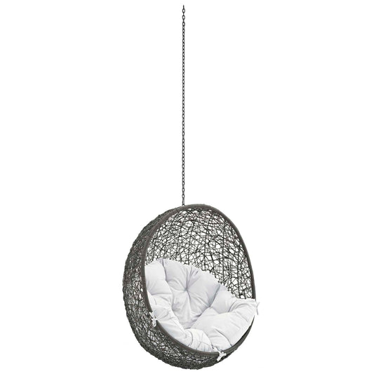 Shell Alfresco Swing Chair w/o Stand, Gray & White