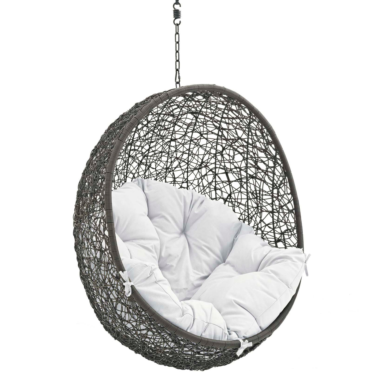 Shell Alfresco Swing Chair w/o Stand, Gray & White