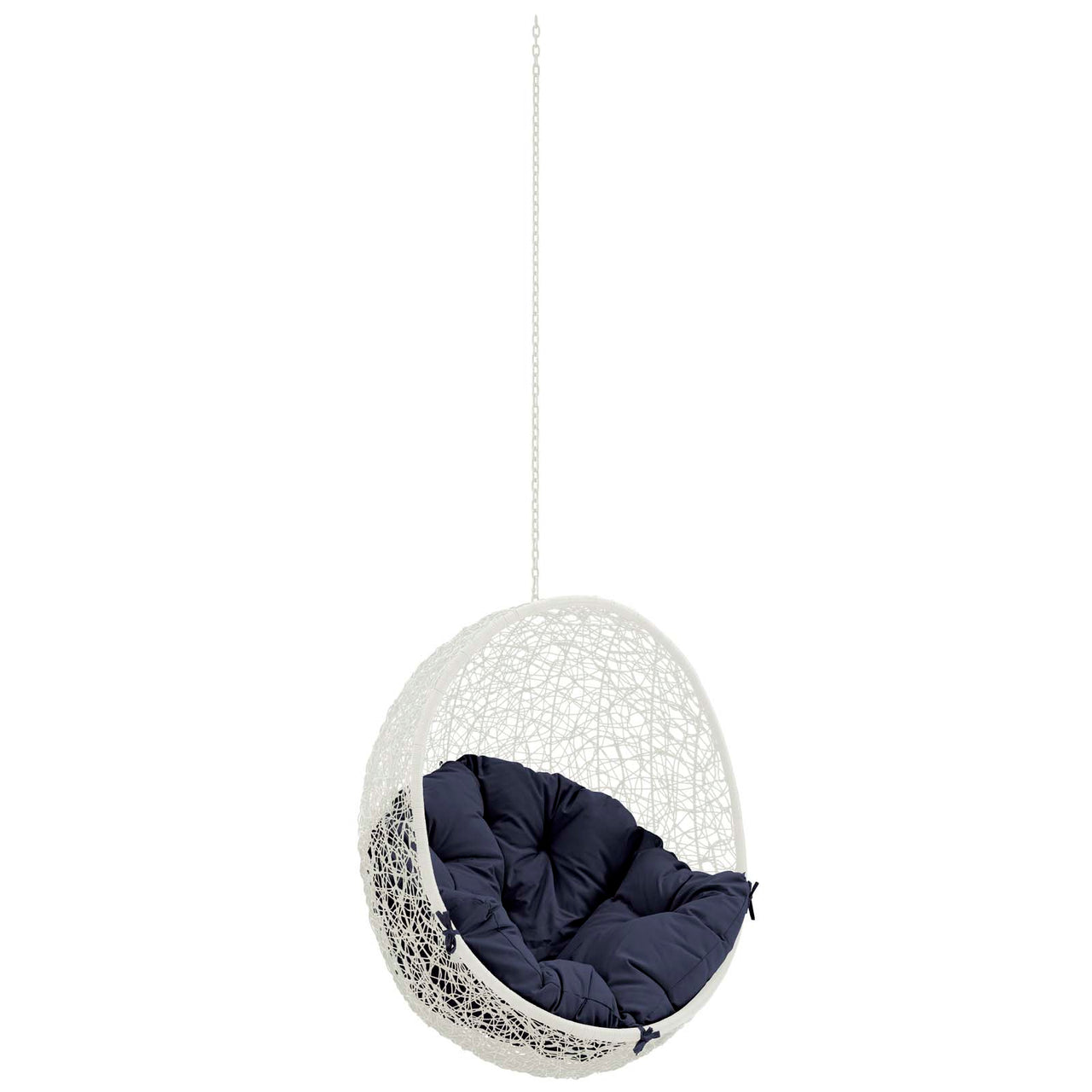 Shell Alfresco Swing Chair w/o Stand, White & Navy