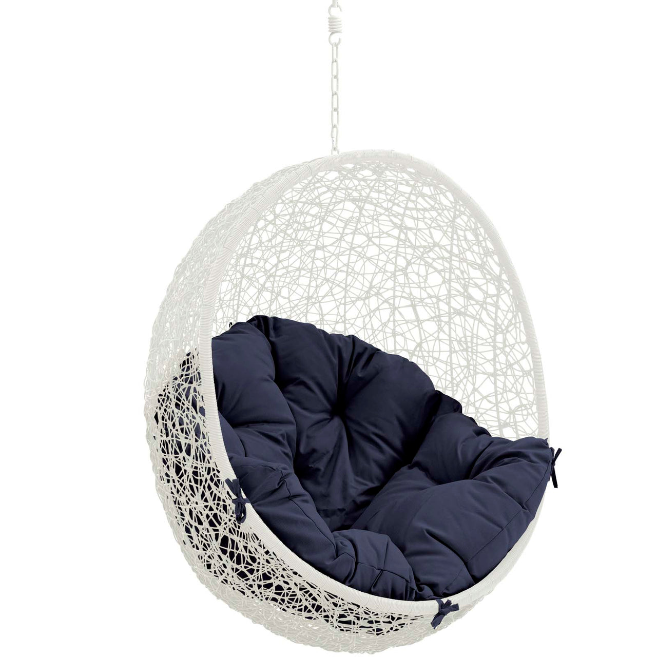 Shell Alfresco Swing Chair w/o Stand, White & Navy