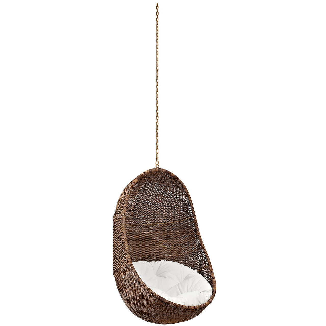 Alquessa Swing Chair w/o Stand, Coffee & White