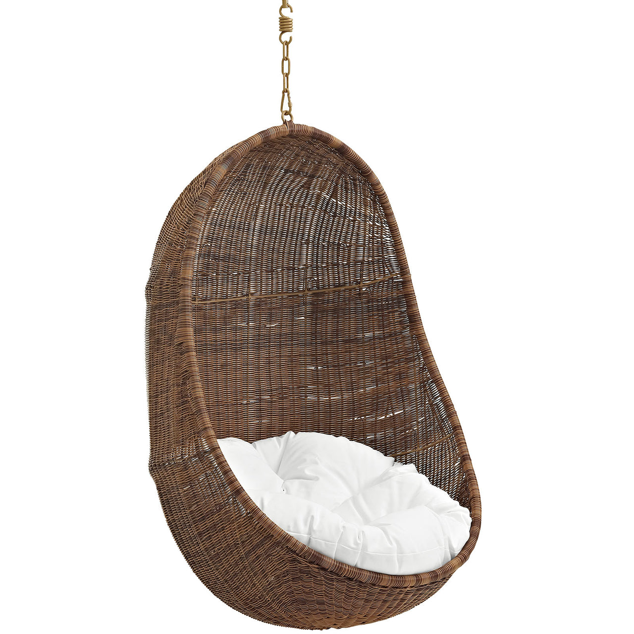 Alquessa Swing Chair w/o Stand, Coffee & White