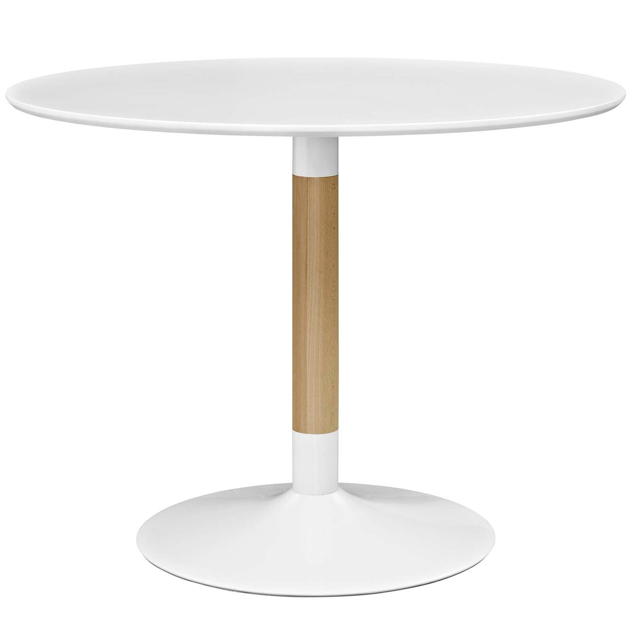 Odris Round Dining Table, White