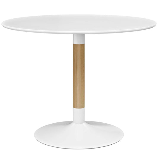 Odris Round Dining Table, White