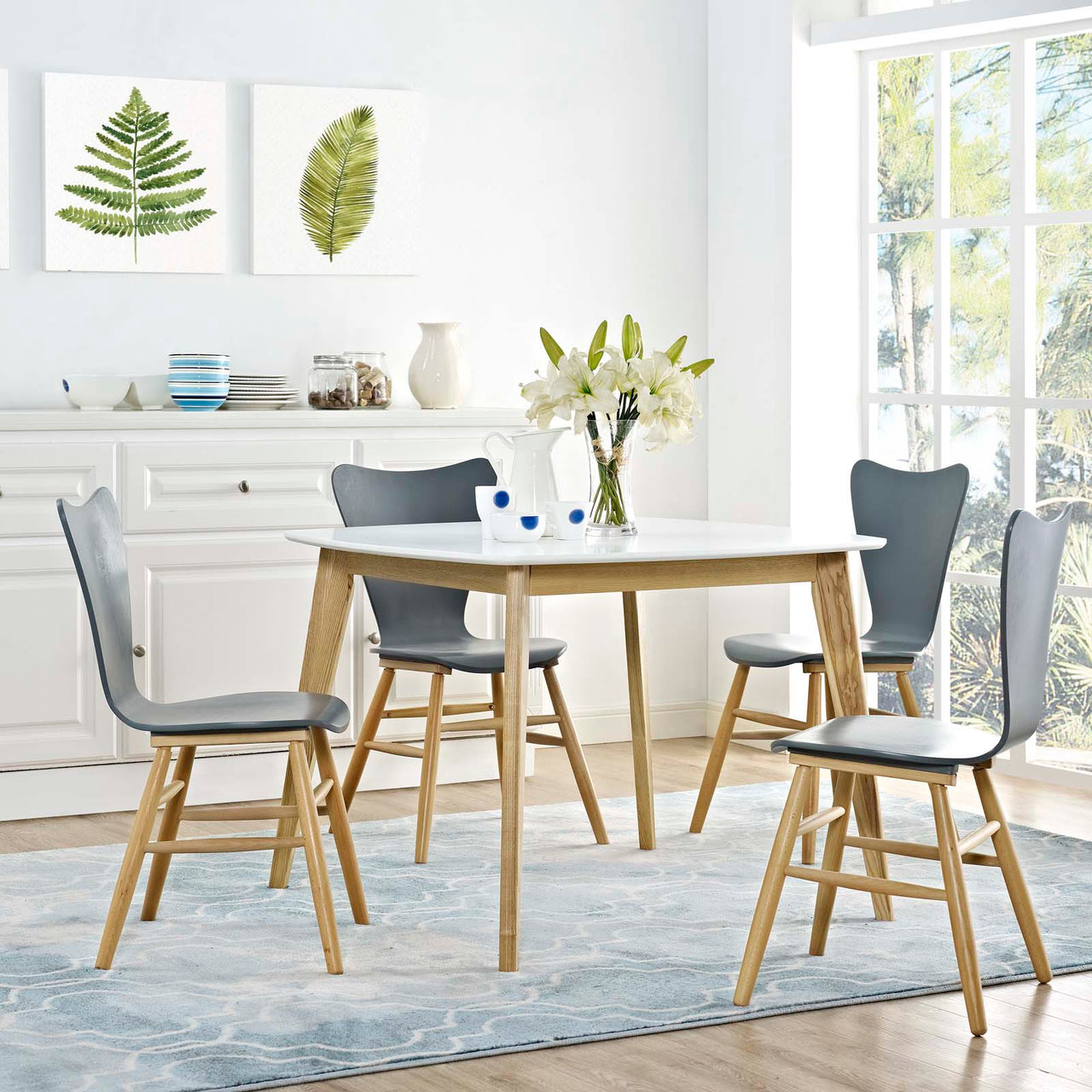 Caevira Dining Table, White