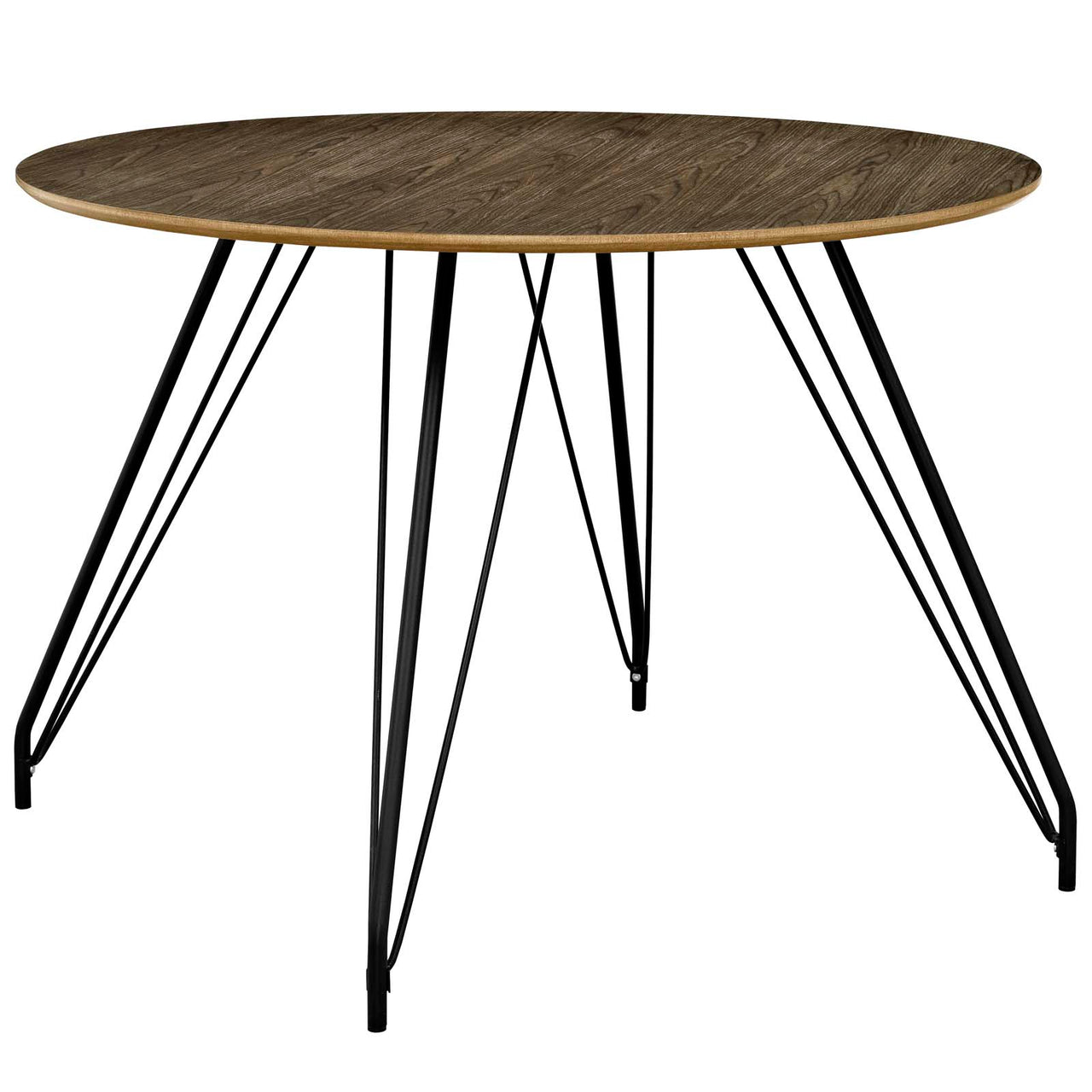 Calyssa Round Dining Table, Walnut