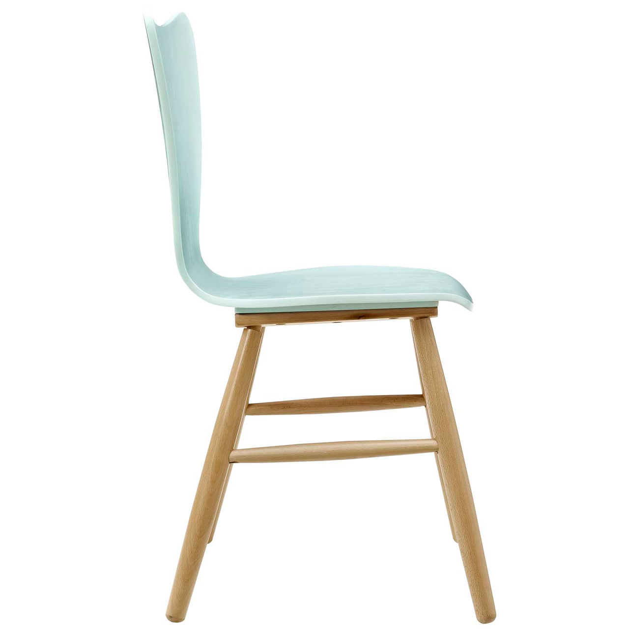 Streamline Contour Dining Chair, Light Blue