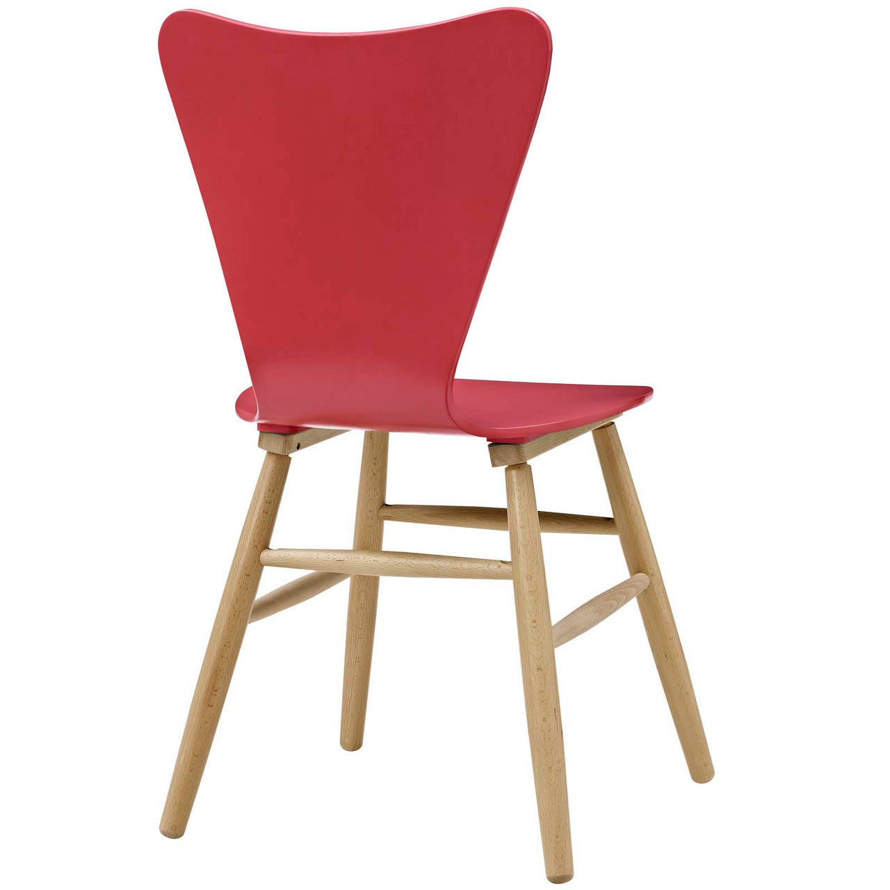 Streamline Contour Dining Chair, Red