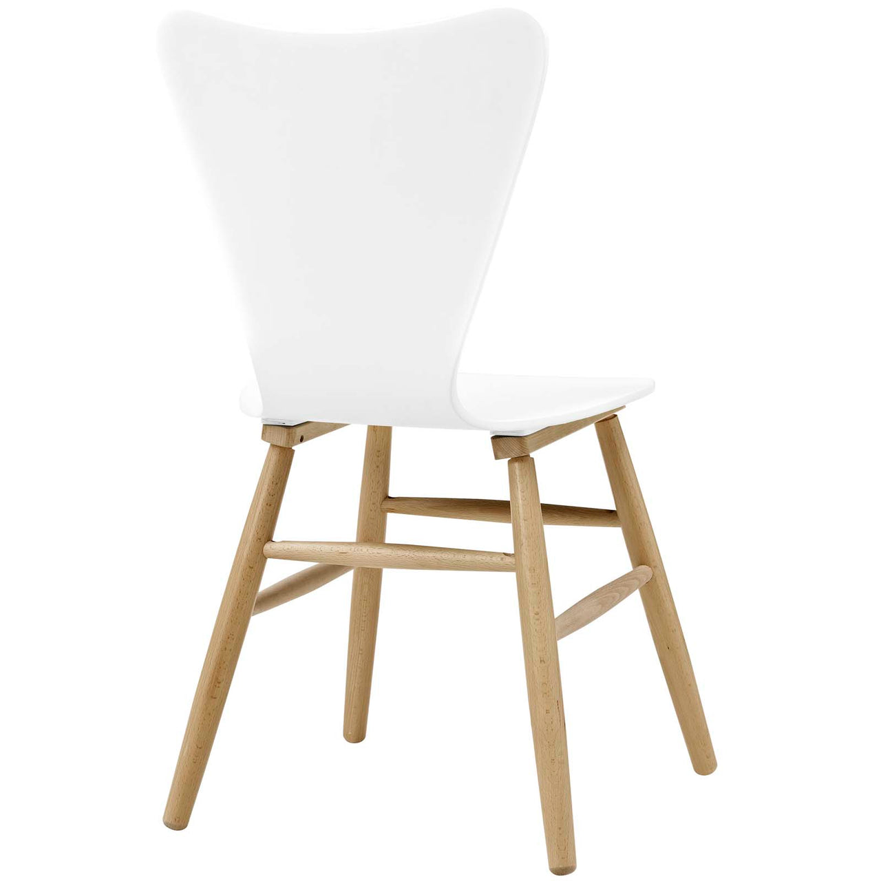 Streamline Contour Dining Chair, White