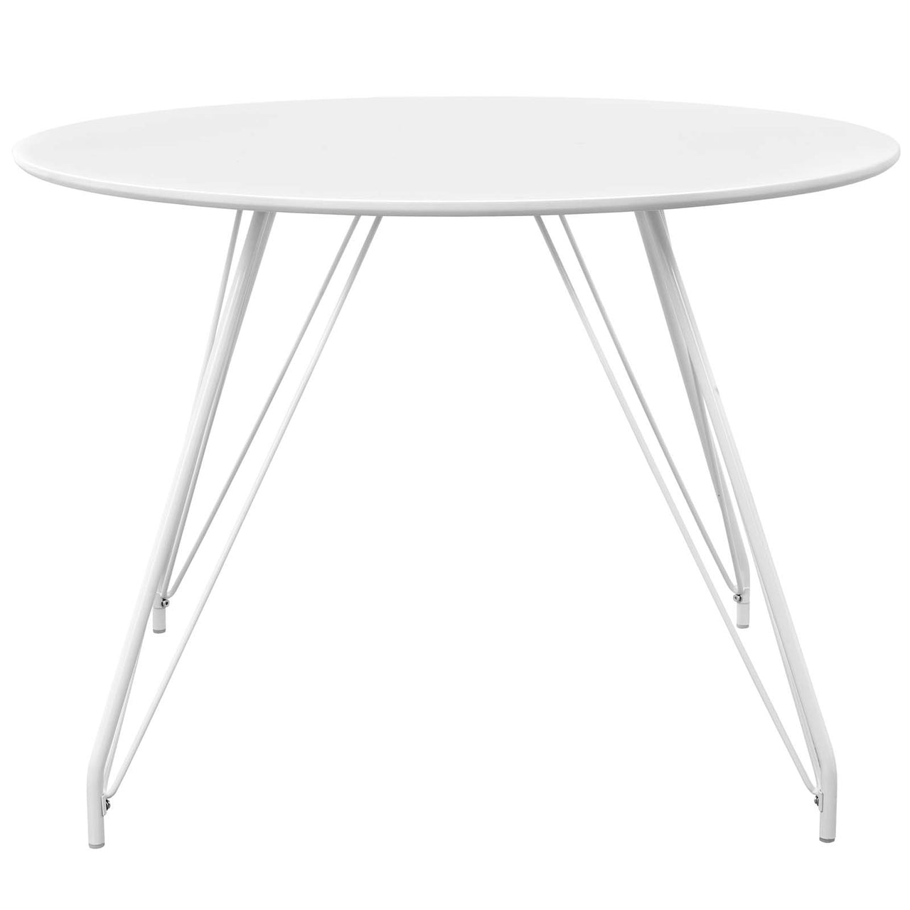 Calyssa Round Dining Table, White