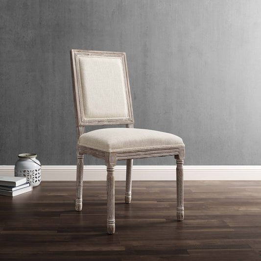 Corton Upholstered Side Chair, Beige