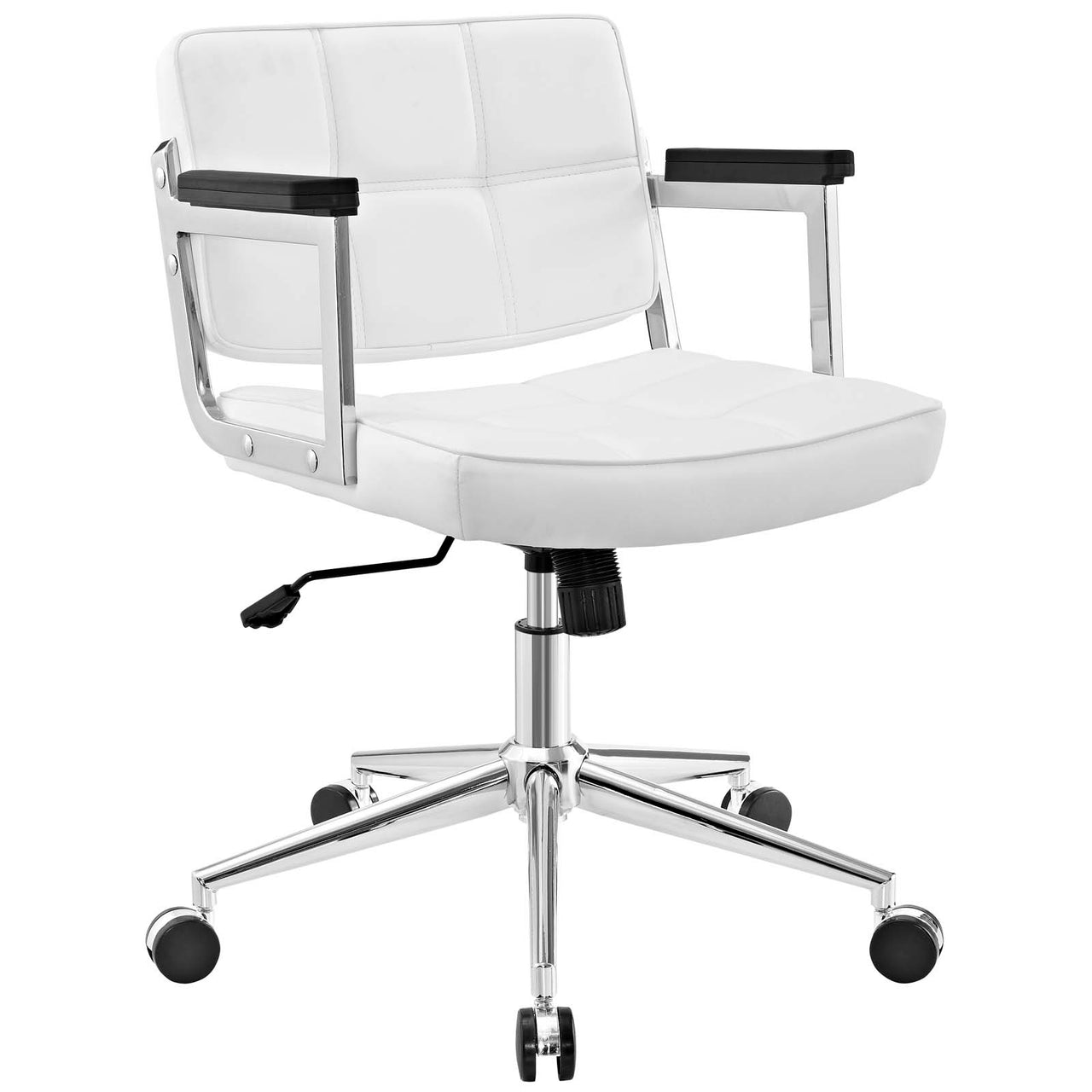 Metropolitan Mid Back Eco-Leather Office Chair, White