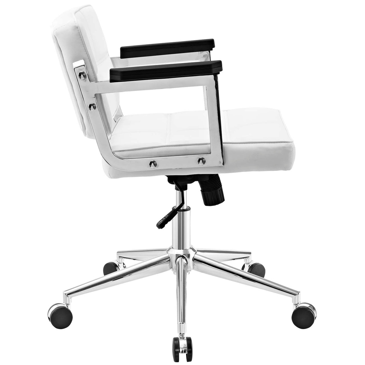 Metropolitan Mid Back Eco-Leather Office Chair, White