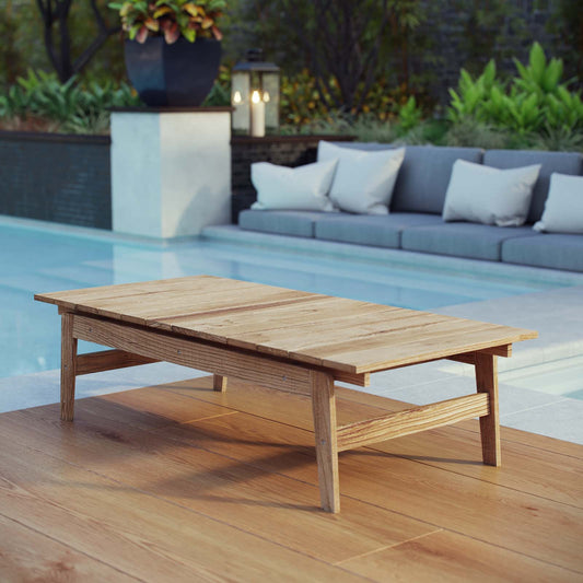 Brentford Alfresco Coffee Table, Natural Wood