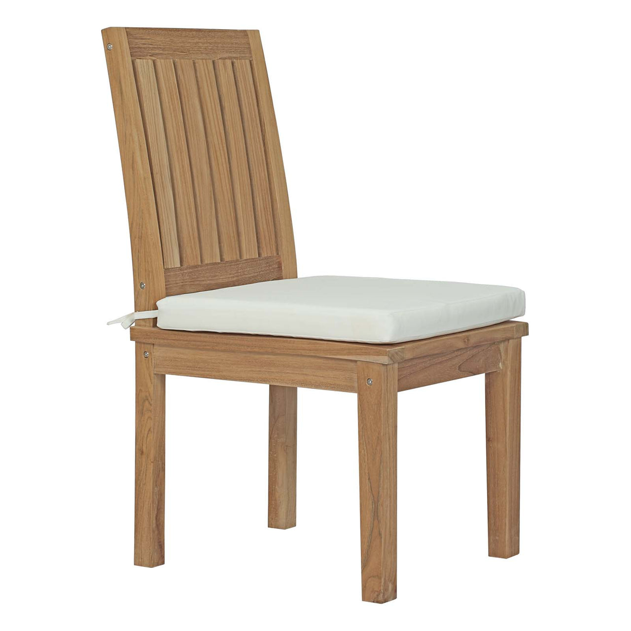 Shorehaven Alfresco Dining Chair, Natural Wood & White