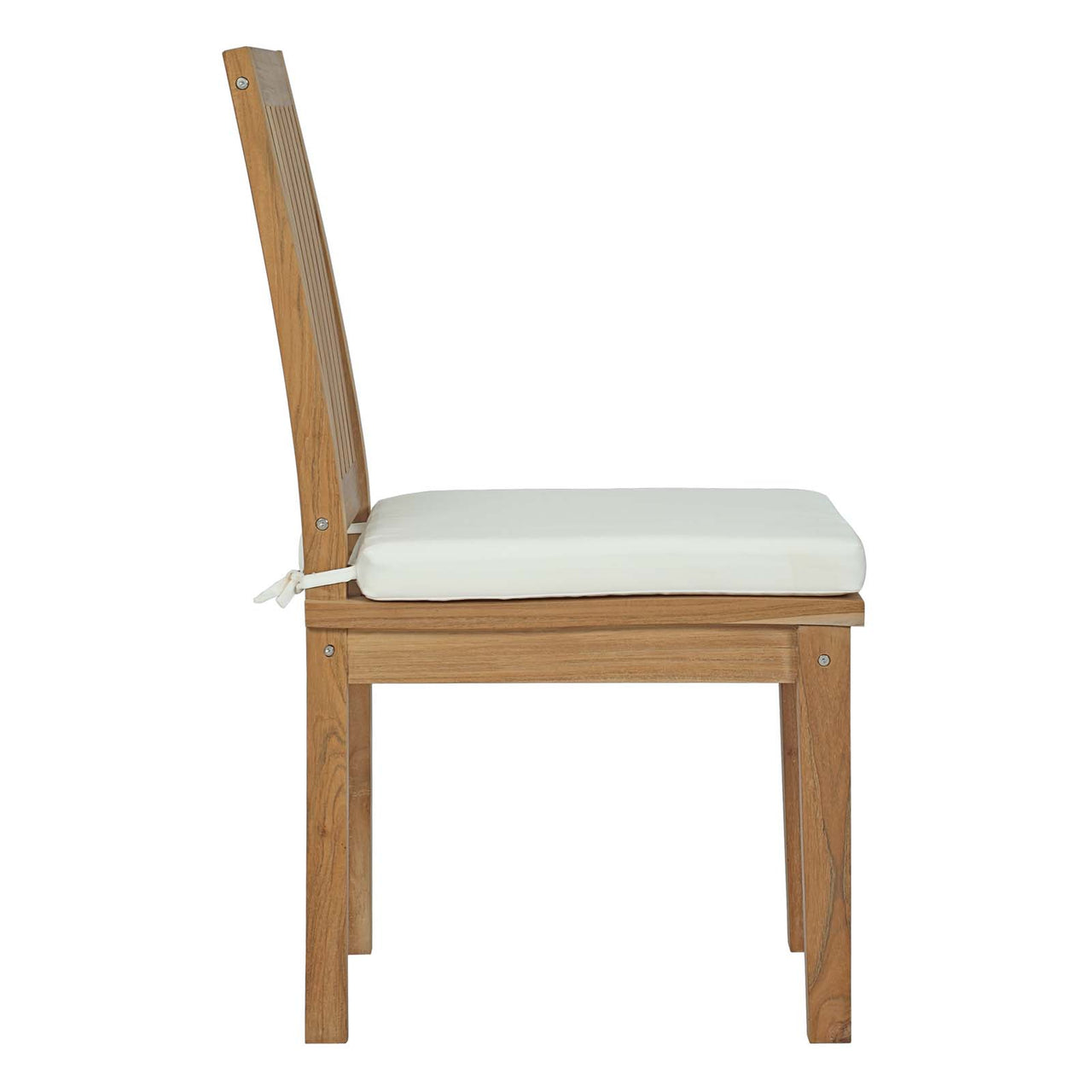 Shorehaven Alfresco Dining Chair, Natural Wood & White