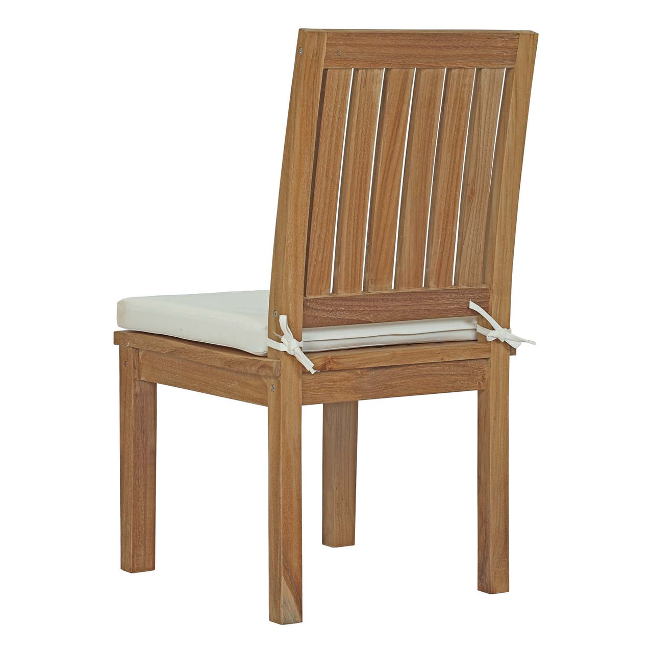 Shorehaven Alfresco Dining Chair, Natural Wood & White