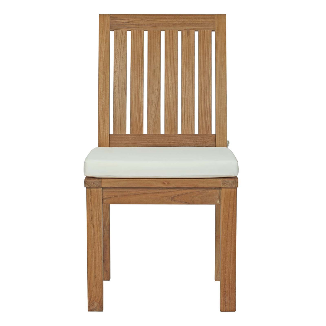 Shorehaven Alfresco Dining Chair, Natural Wood & White