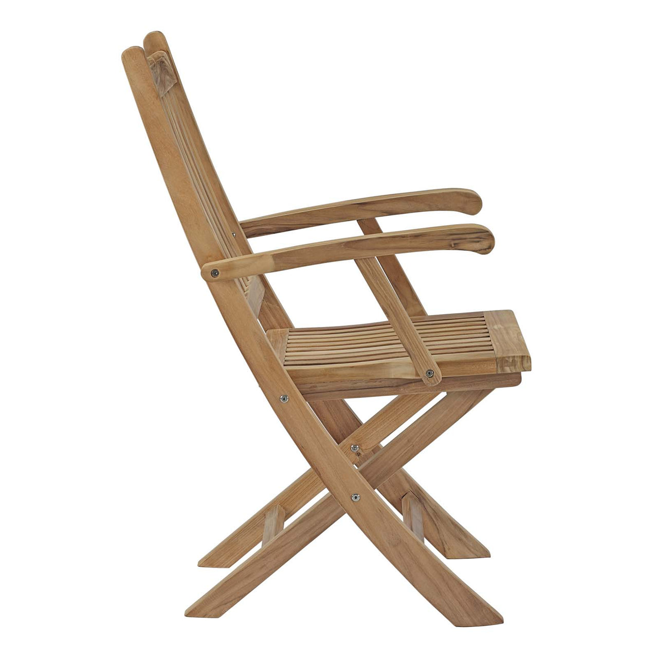 Shorehaven Alfresco Folding Chair, Natural Wood