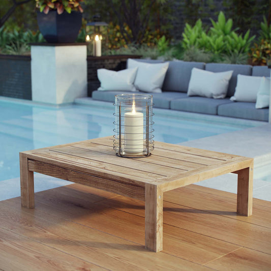 Rizer Alfresco Grade-A Teak Coffee Table, Natural Wood