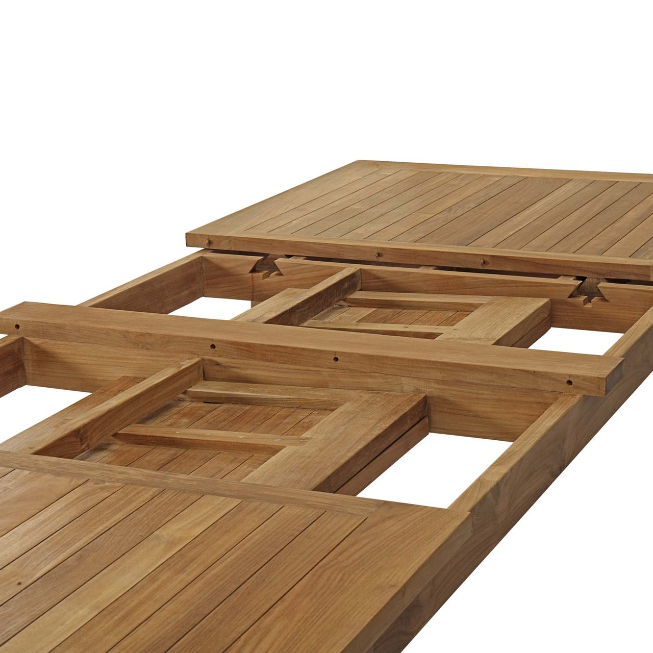 Shorehaven Extendable Alfresco Dining Table, Natural Wood