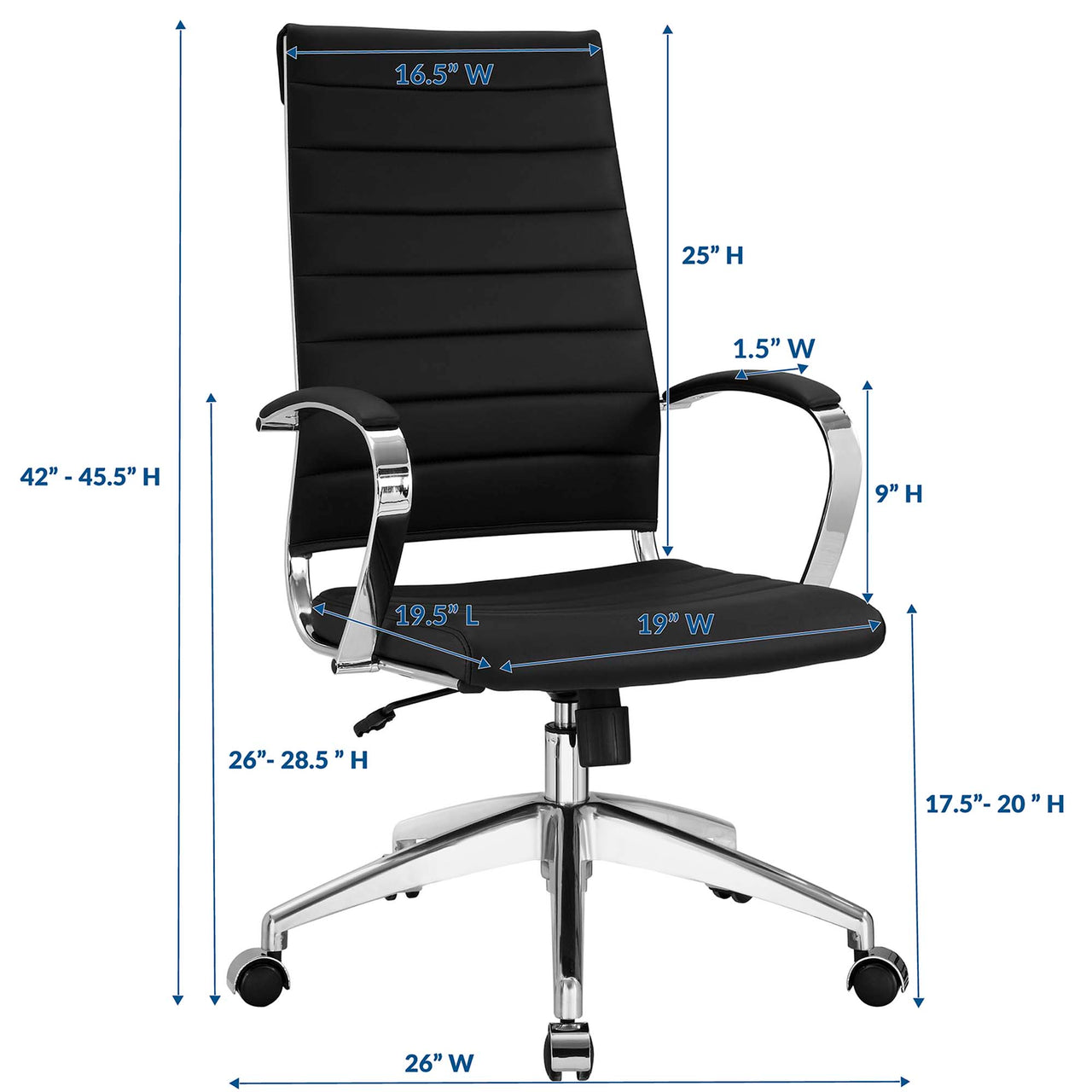 Office Flex Highback Office Chair, Black