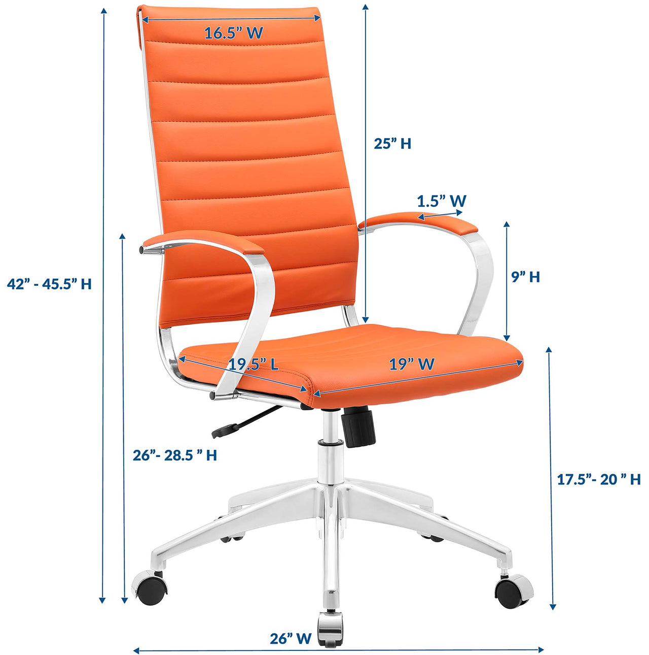 Office Flex Highback Office Chair, Orange