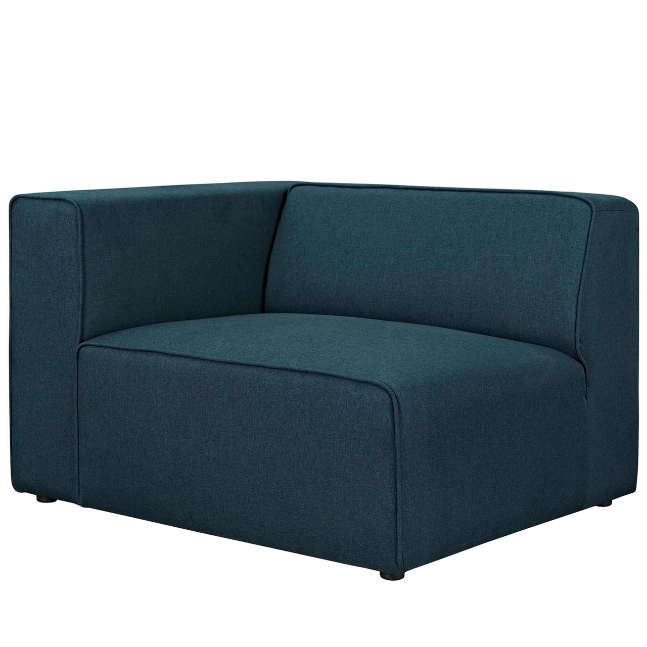 Coalesse Fabric Left-Facing Chair | Modular Sectional Component, Blue