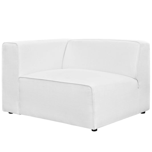 Coalesse Fabric Left-Facing Chair | Modular Sectional Component, White