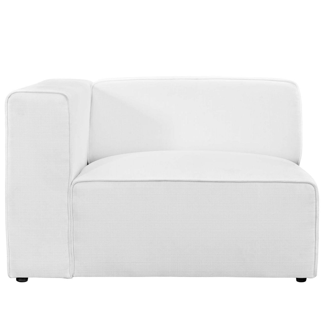 Coalesse Fabric Left-Facing Chair | Modular Sectional Component, White