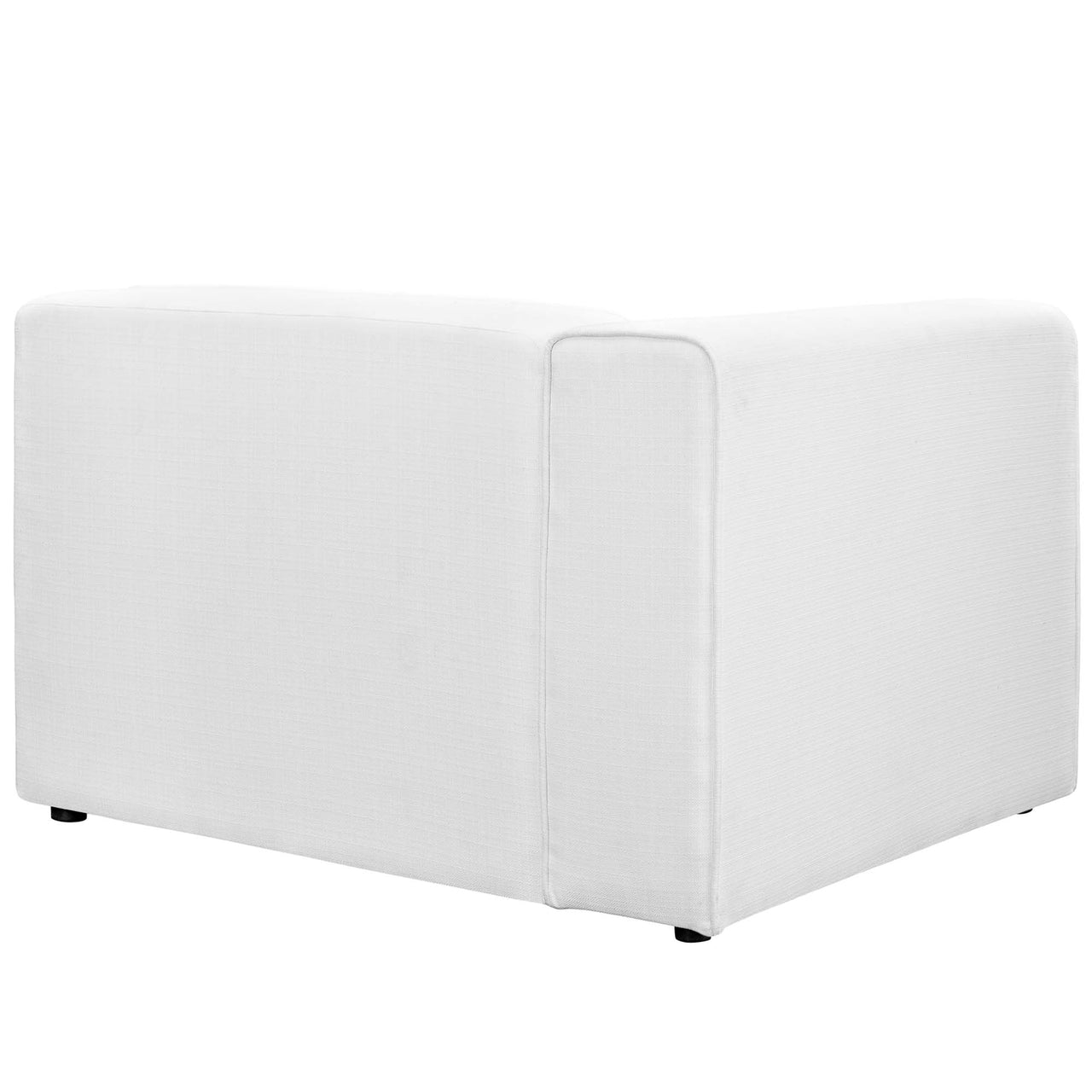Coalesse Fabric Left-Facing Chair | Modular Sectional Component, White