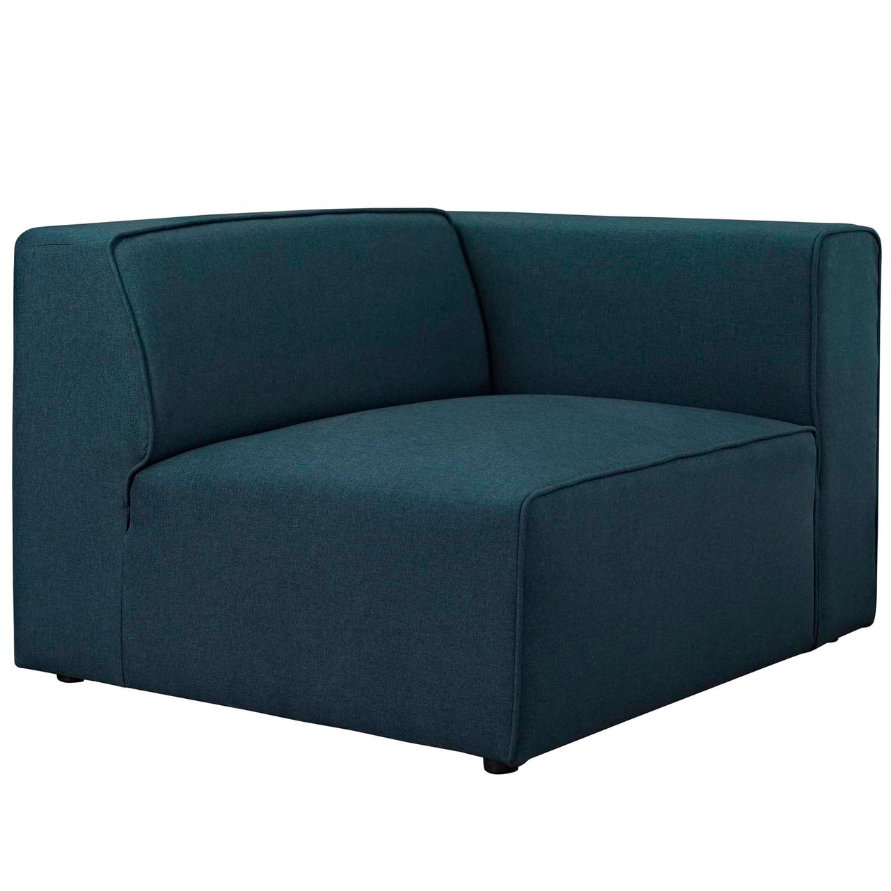 Coalesse Fabric Right-Facing Chair | Modular Sectional Component, Blue