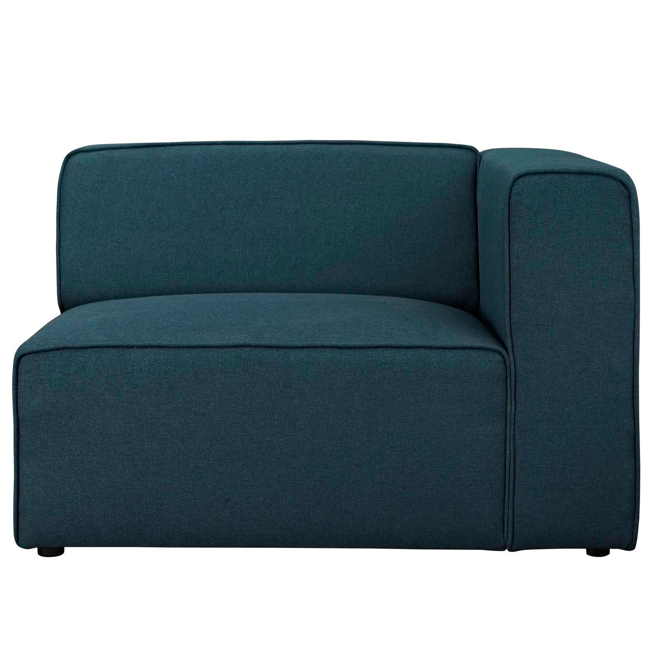 Coalesse Fabric Right-Facing Chair | Modular Sectional Component, Blue