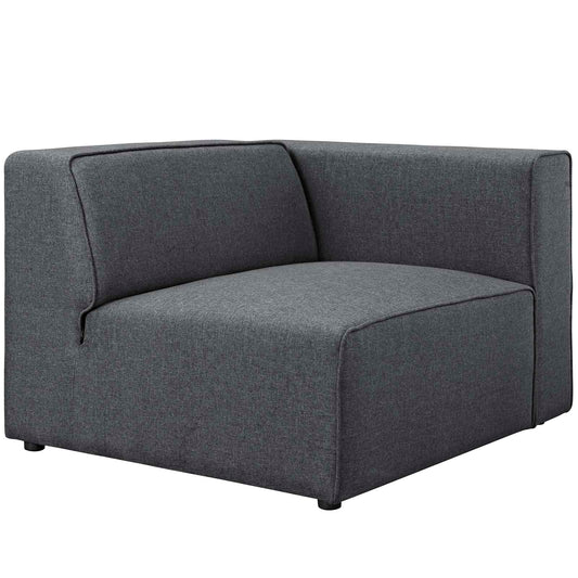 Coalesse Fabric Right-Facing Chair | Modular Sectional Component, Gray