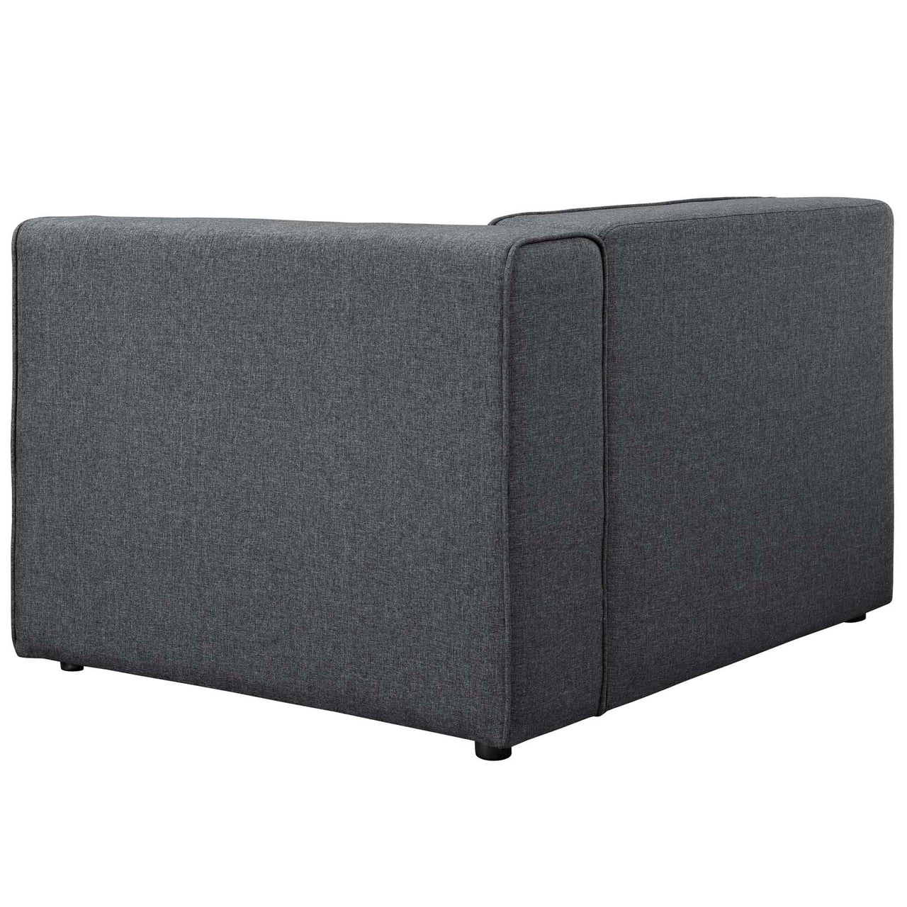 Coalesse Fabric Right-Facing Chair | Modular Sectional Component, Gray