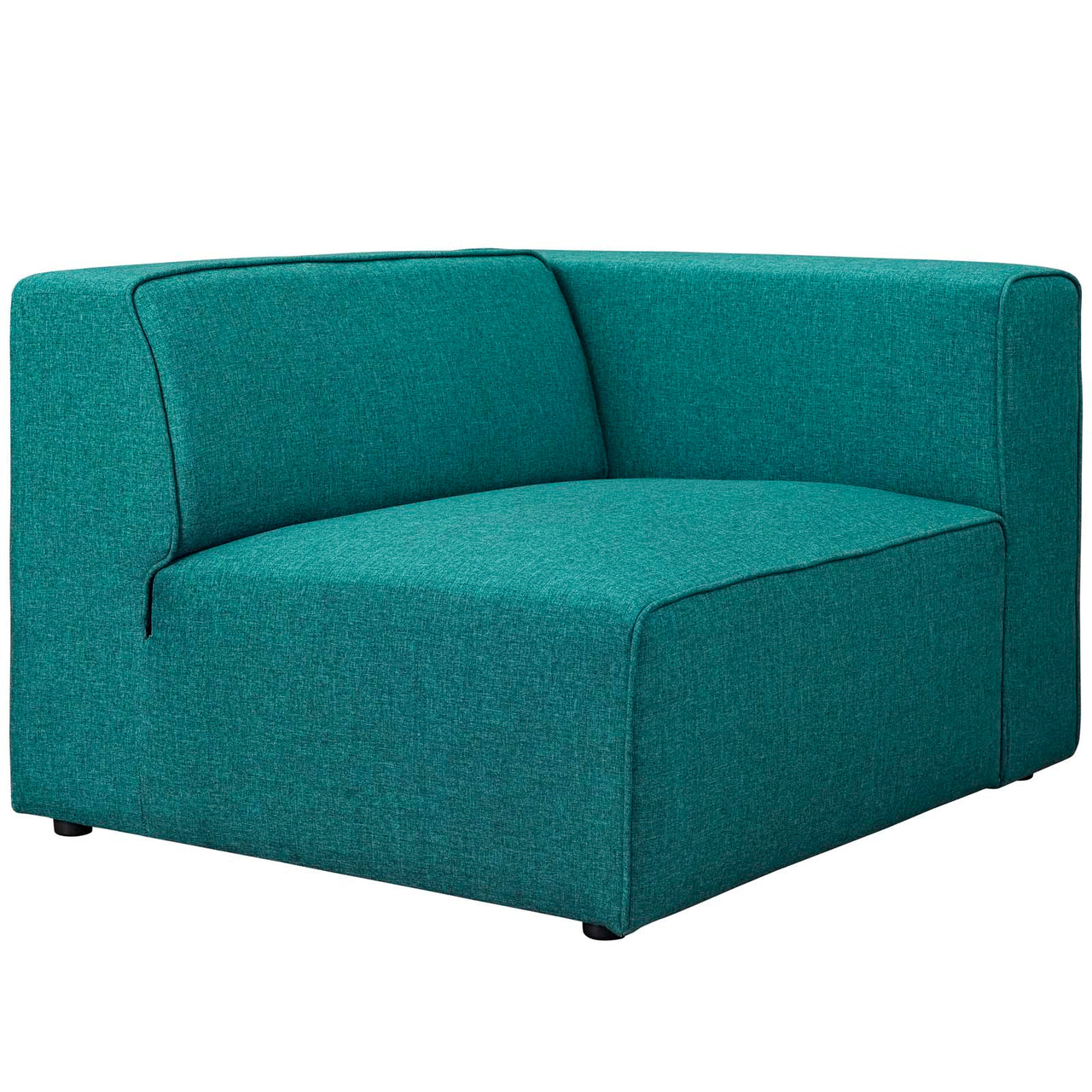 Coalesse Fabric Right-Facing Chair | Modular Sectional Component, Teal