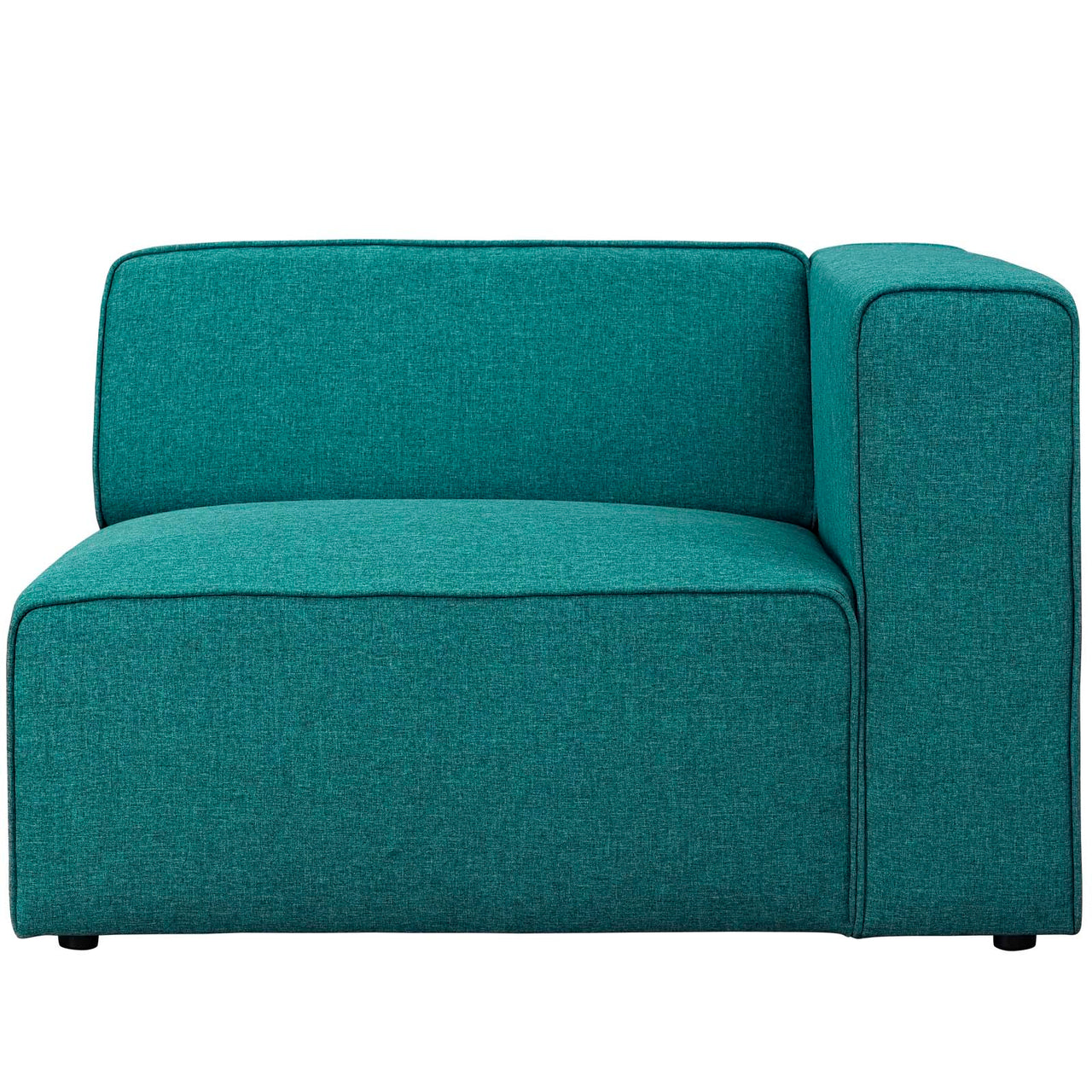 Coalesse Fabric Right-Facing Chair | Modular Sectional Component, Teal