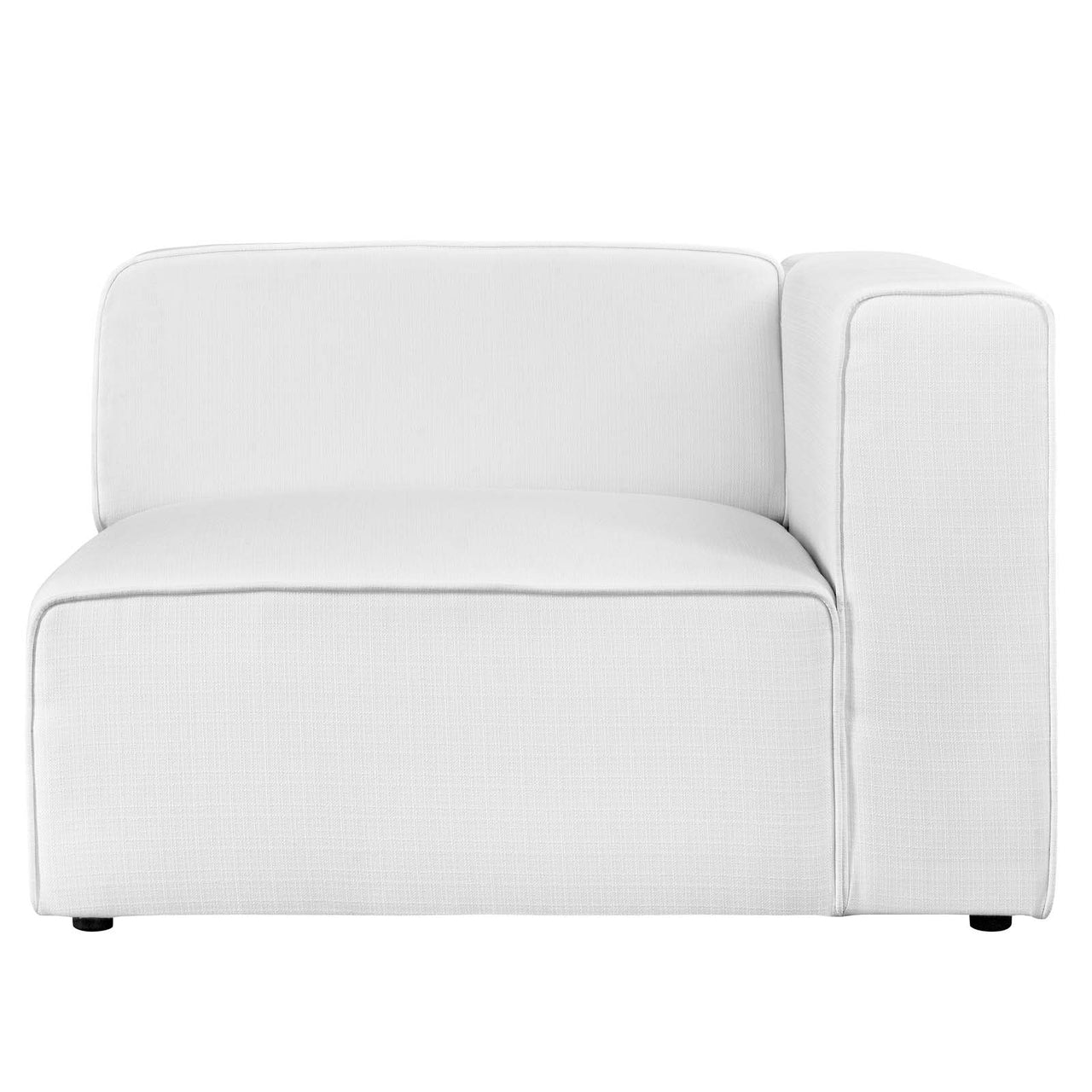 Coalesse Fabric Right-Facing Chair | Modular Sectional Component, White