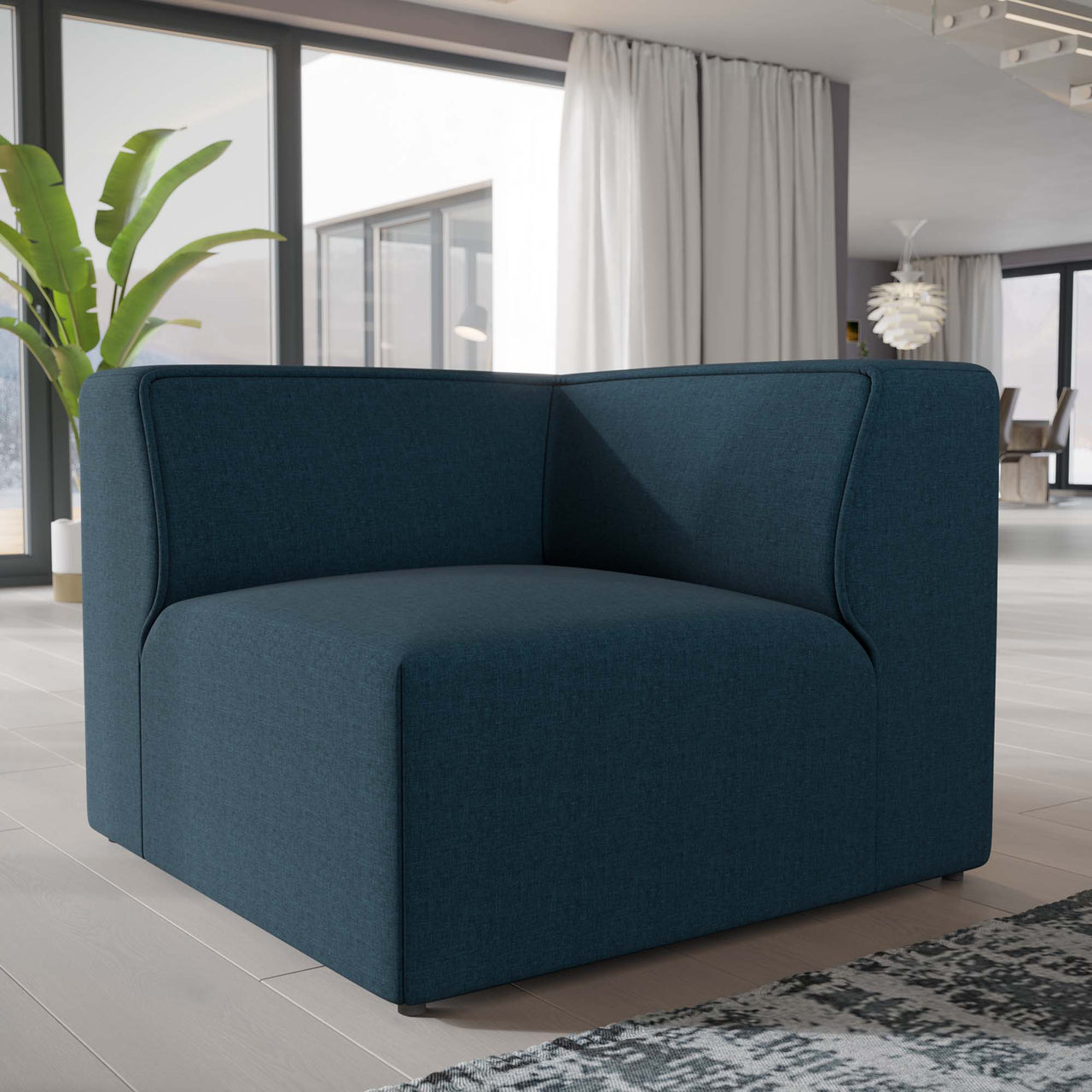 Coalesse Corner Chair | Modular Sectional Component, Blue