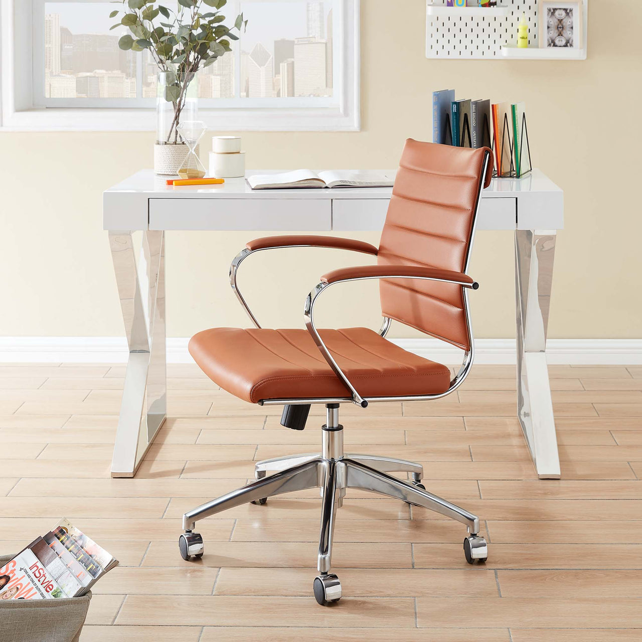 Office Flex Mid Back Office Chair, Terracotta