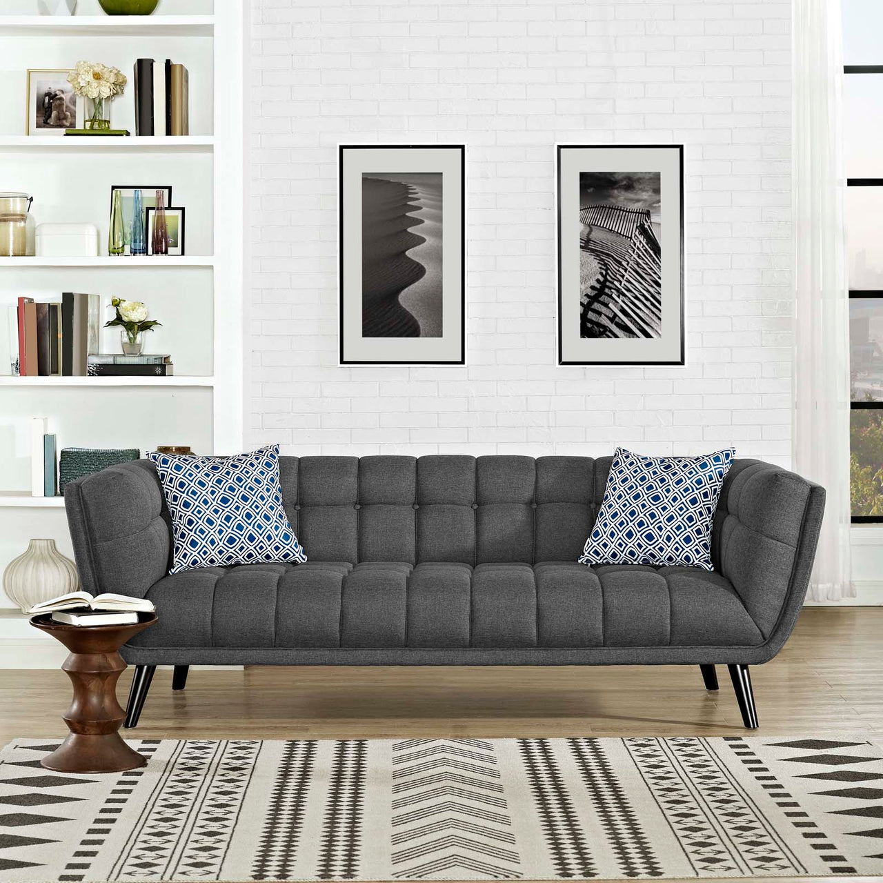 Caress Fabric Sofa, Gray